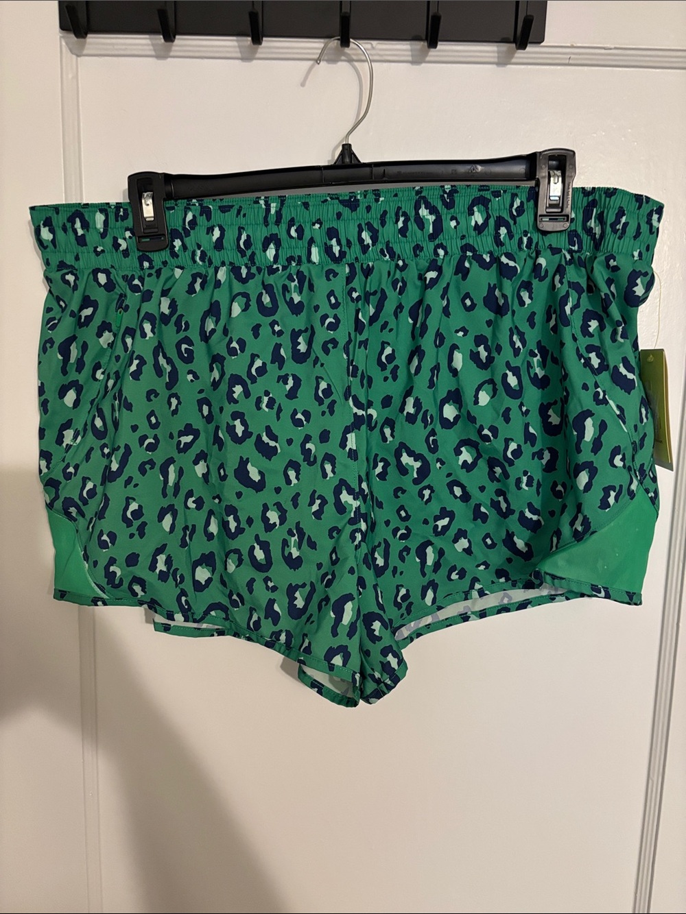 all in motion Green Leopard-Print Women's Sleep Shorts